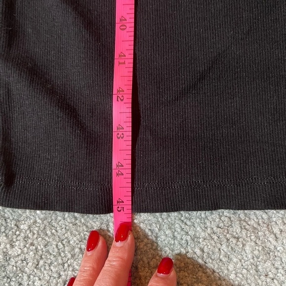 Kenneth Cole black long T-shirt dress with side pockets size m - Picture 6 of 8